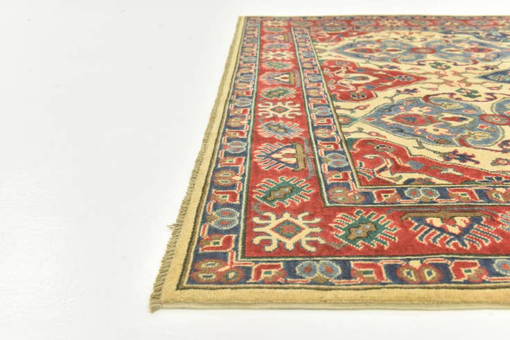 Detail image of 6' 8 x 9' 4 Hand Knotted Kazak Rug