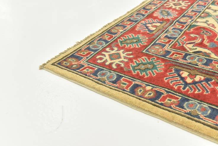 Detail image of 6' 8 x 9' 4 Hand Knotted Kazak Rug