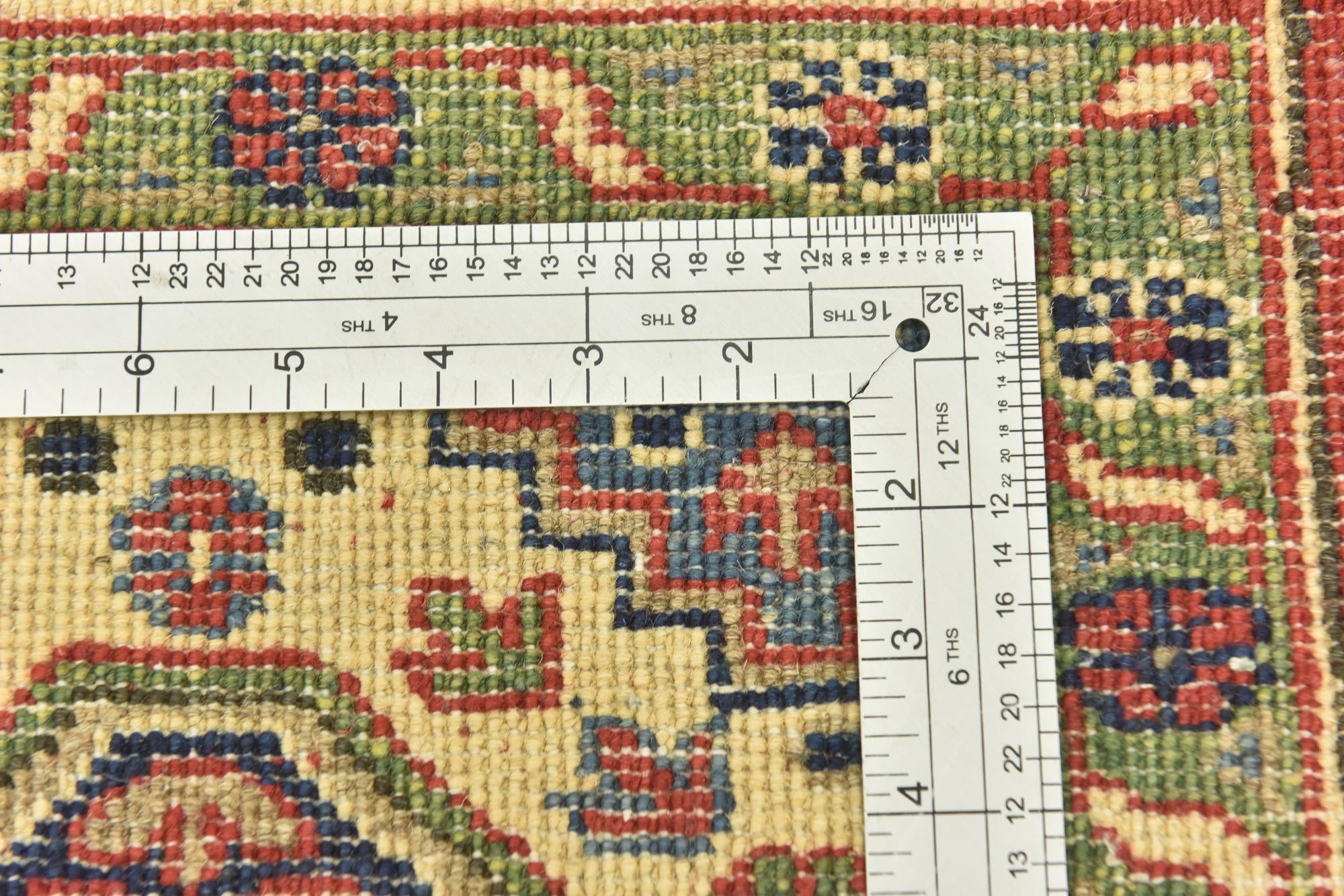 6' 7 x 9' 7 Hand Knotted Kazak Rug