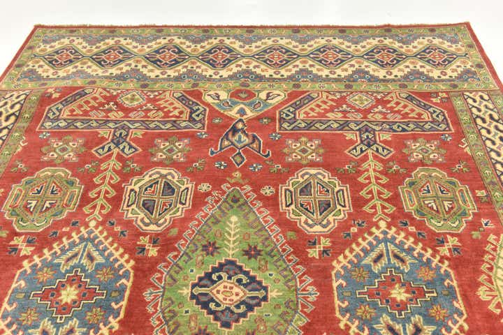 6' 7 x 9' 7 Hand Knotted Kazak Rug