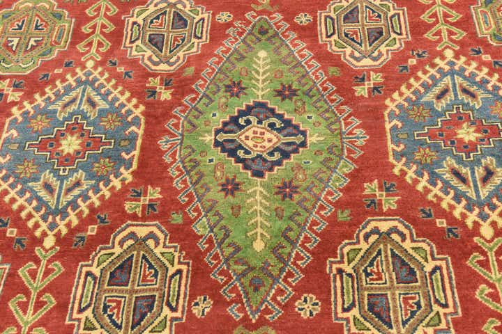 6' 7 x 9' 7 Hand Knotted Kazak Rug