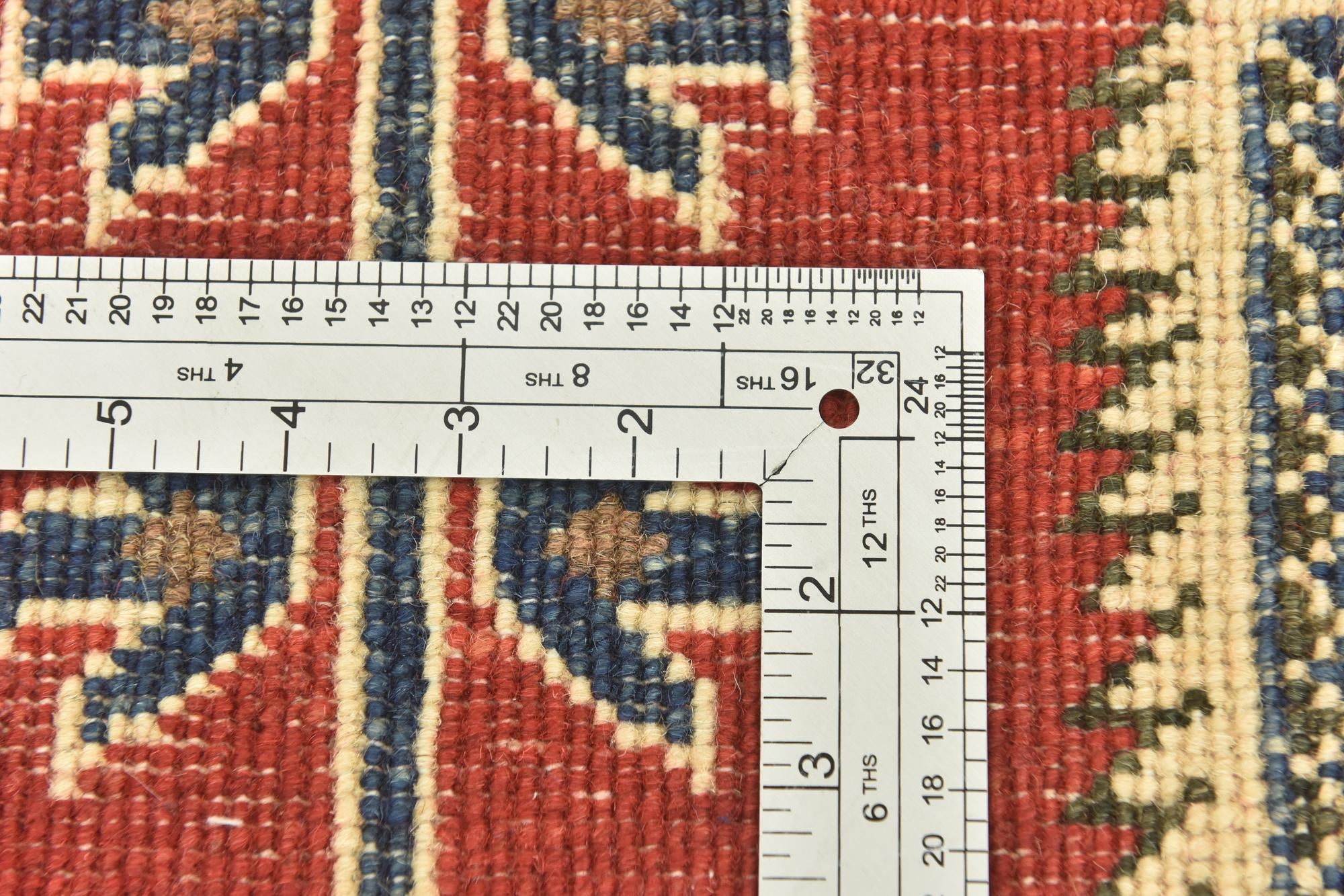 6' 7 x 9' 7 Hand Knotted Kazak Rug