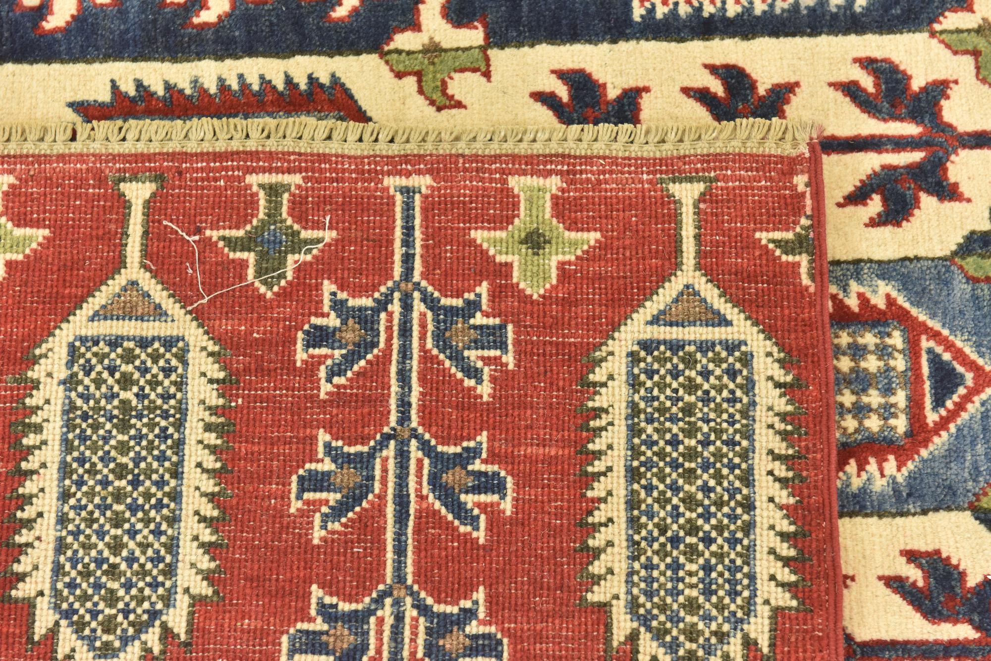 6' 7 x 9' 7 Hand Knotted Kazak Rug