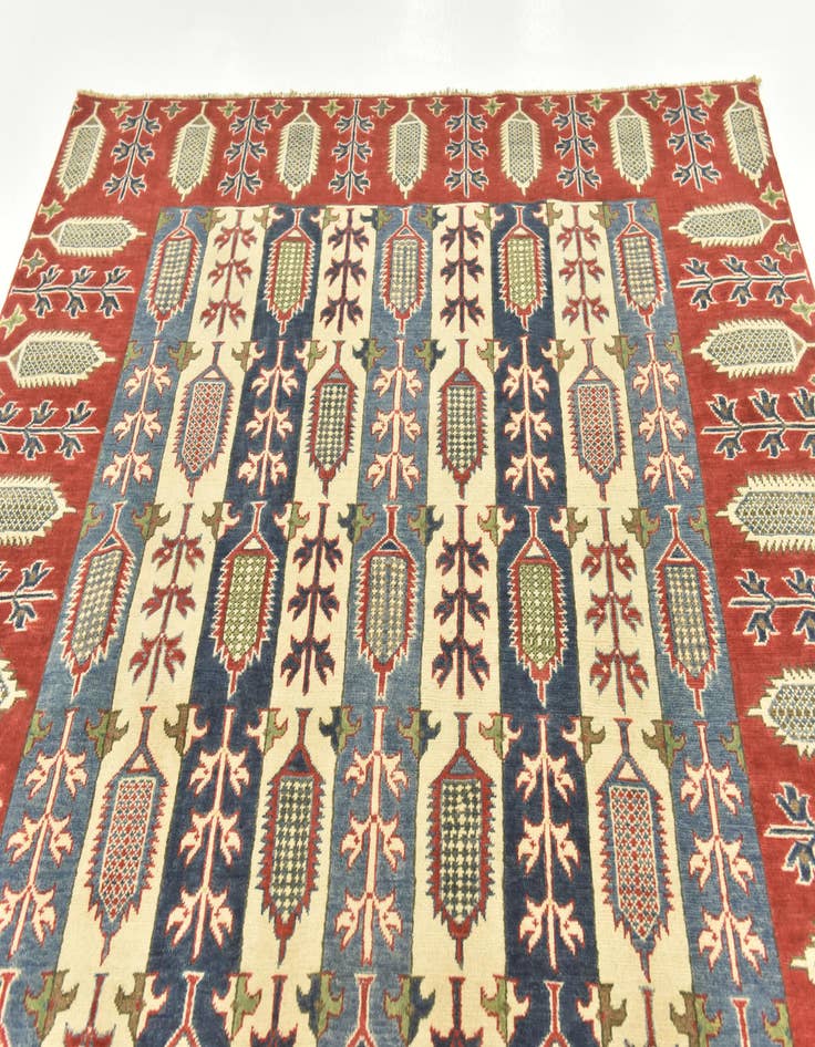 Detail image of 6' 7 x 9' 7  Hand Knotted Kazak Rug