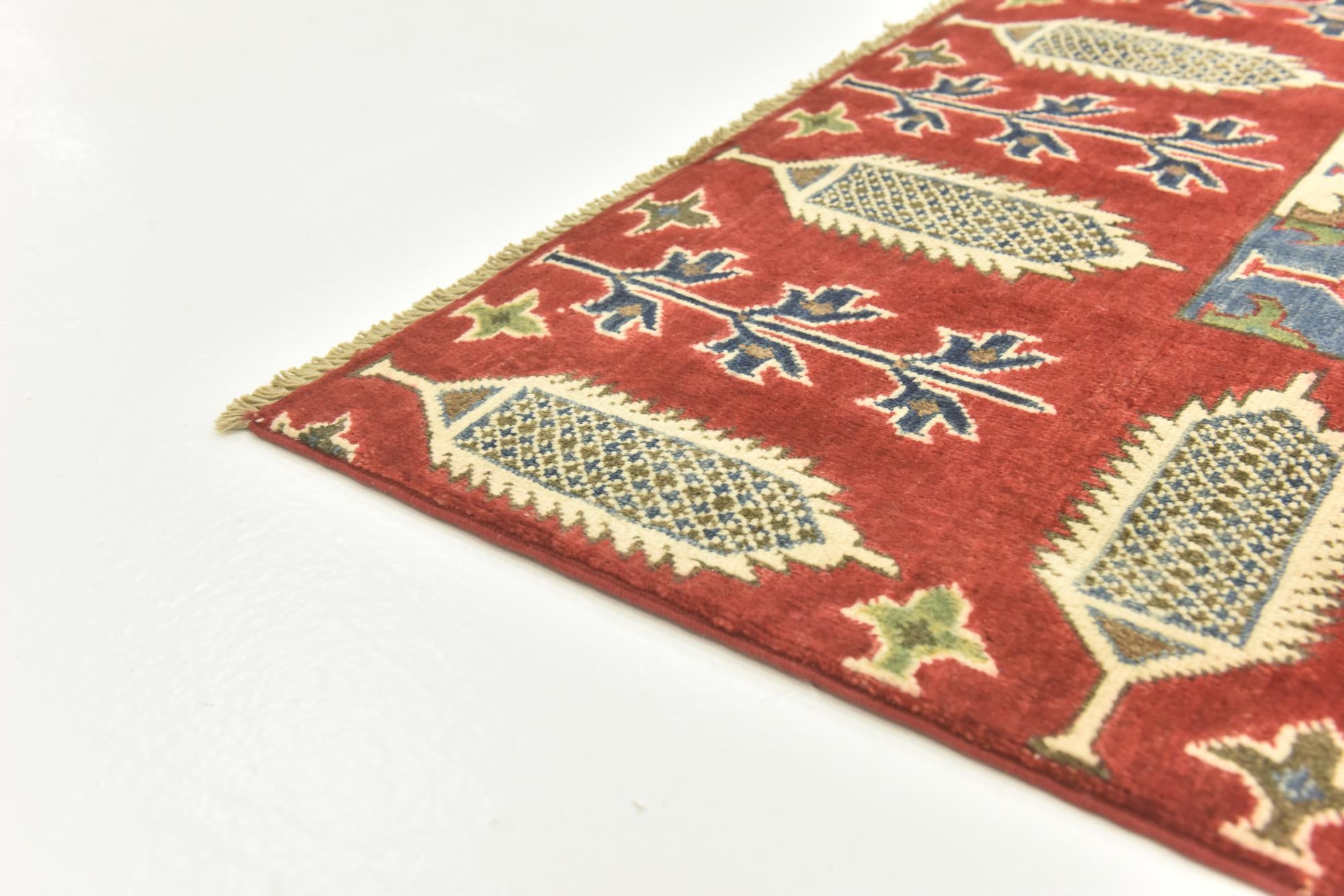 6' 7 x 9' 7 Hand Knotted Kazak Rug