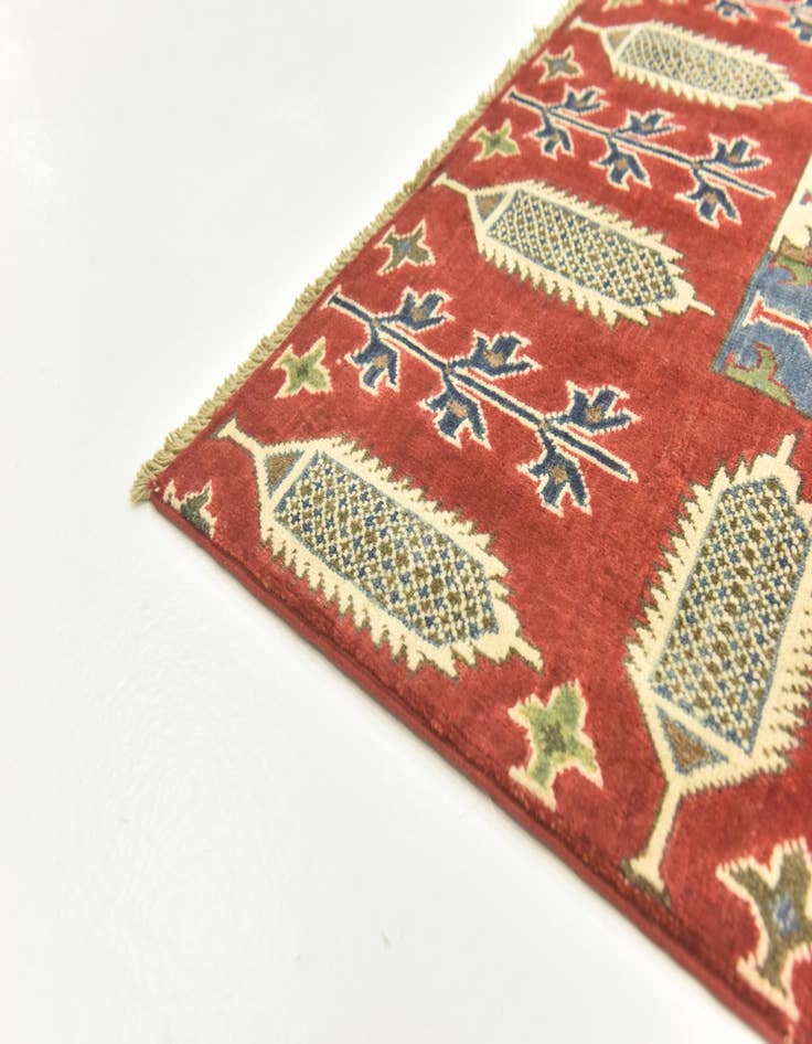 Detail image of 6' 7 x 9' 7  Hand Knotted Kazak Rug