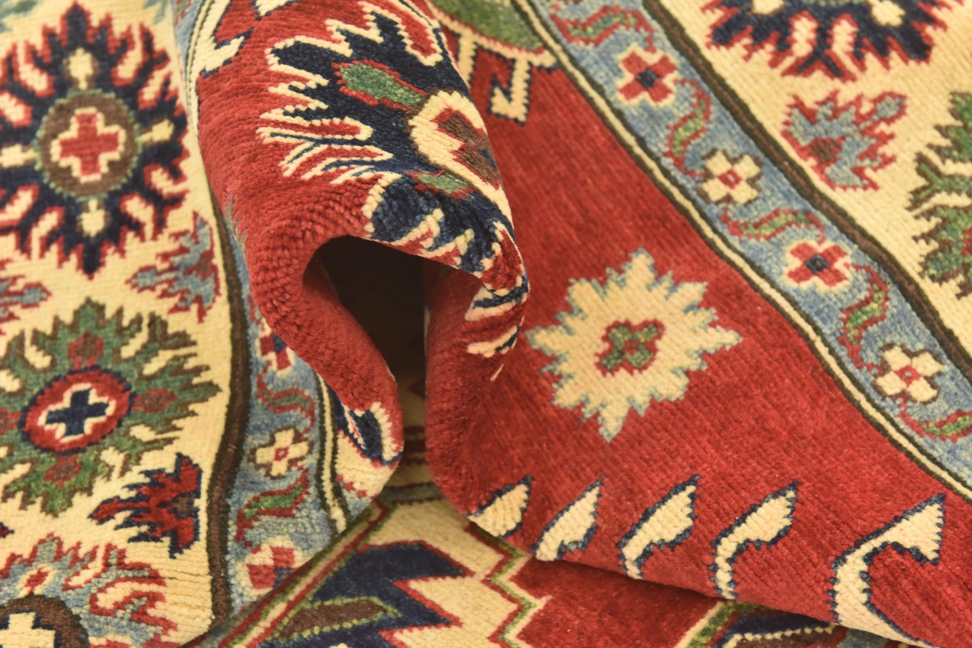 5' 10 x 8' 10 Hand Knotted Kazak Rug