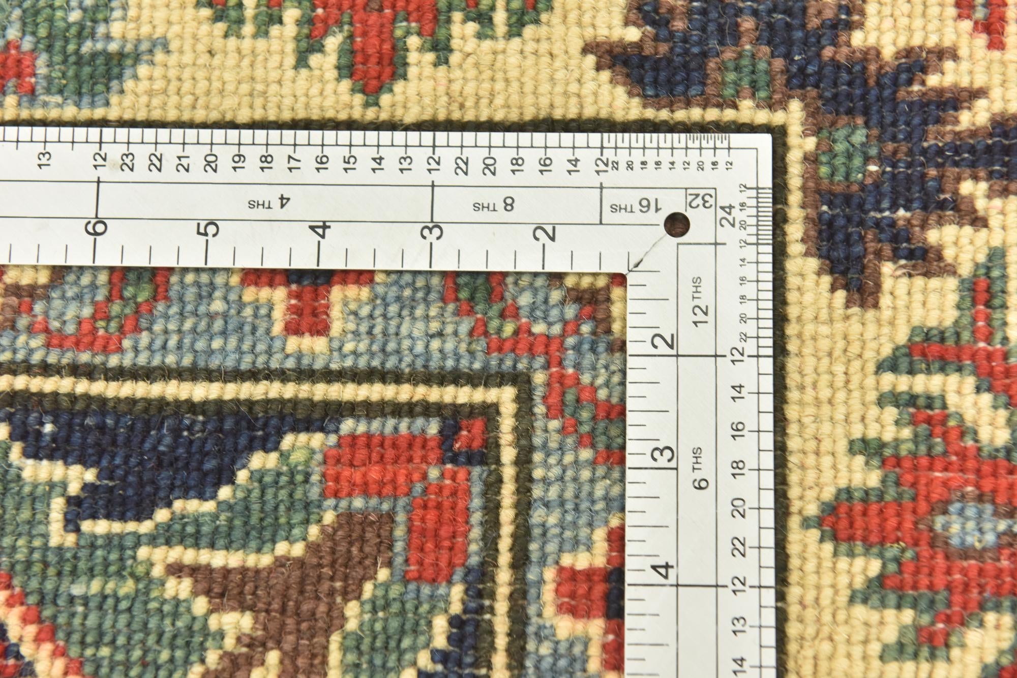 5' 10 x 8' 10 Hand Knotted Kazak Rug