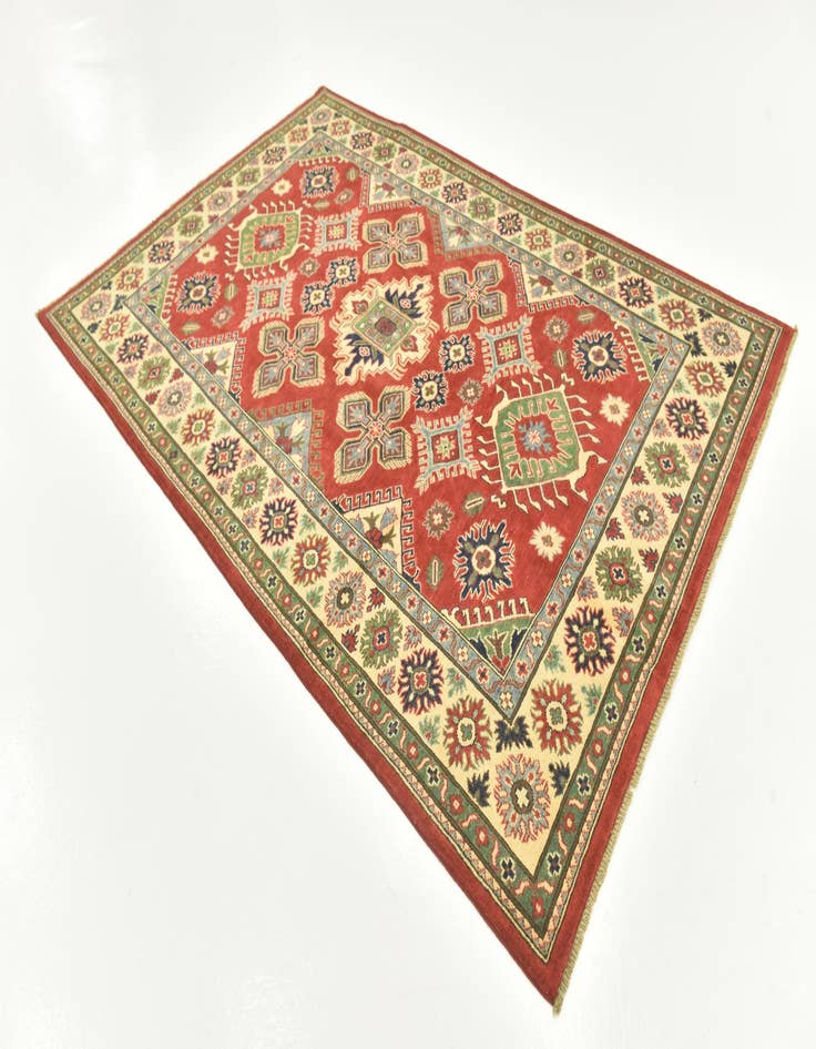 Detail image of 5' 10 x 8' 10  Hand Knotted Kazak Rug