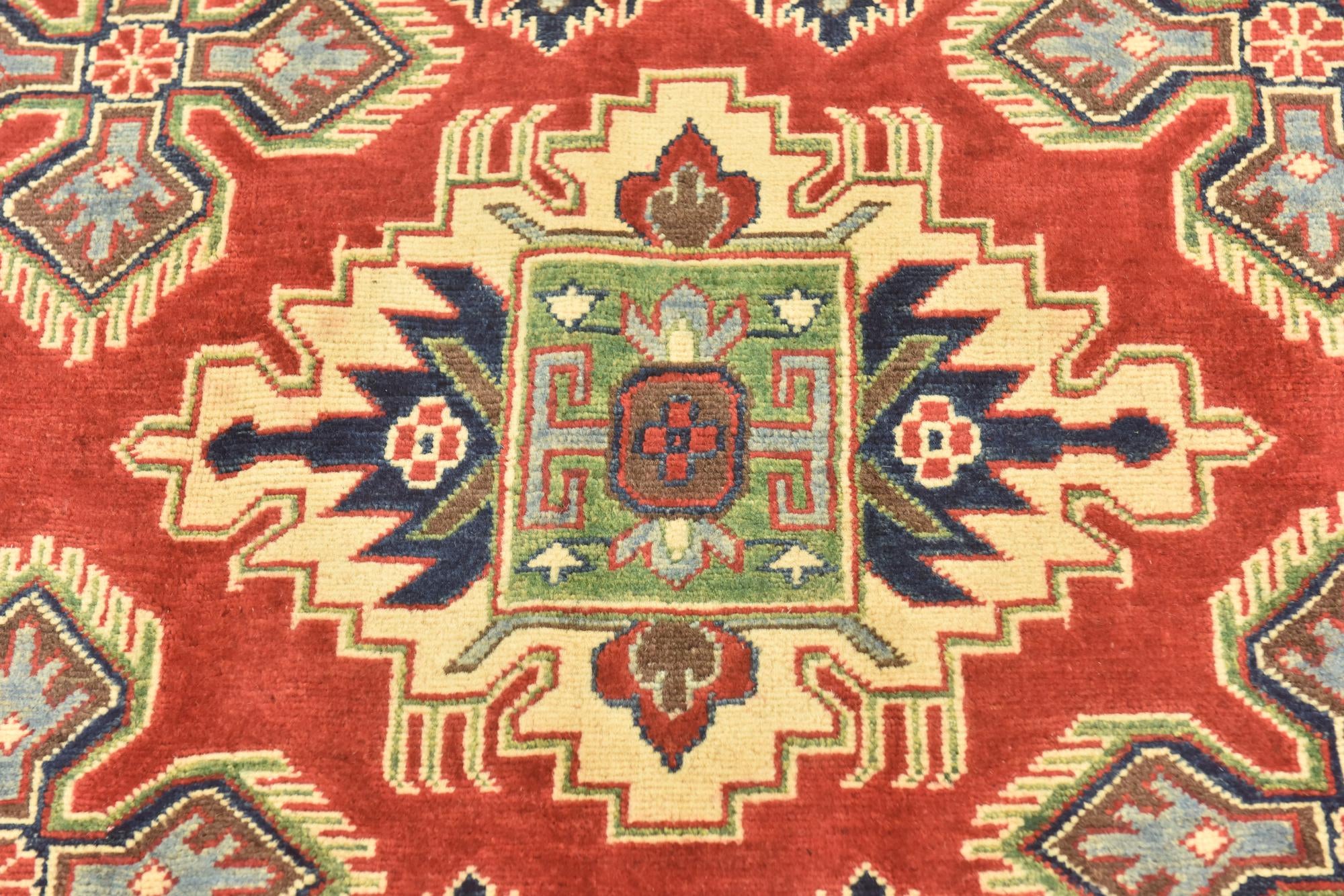 5' 10 x 8' 10 Hand Knotted Kazak Rug