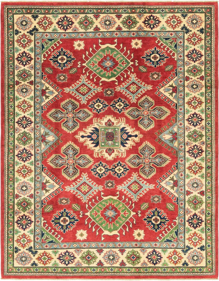 Detail image of 5' 10 x 8' 10 Hand Knotted Kazak Rug