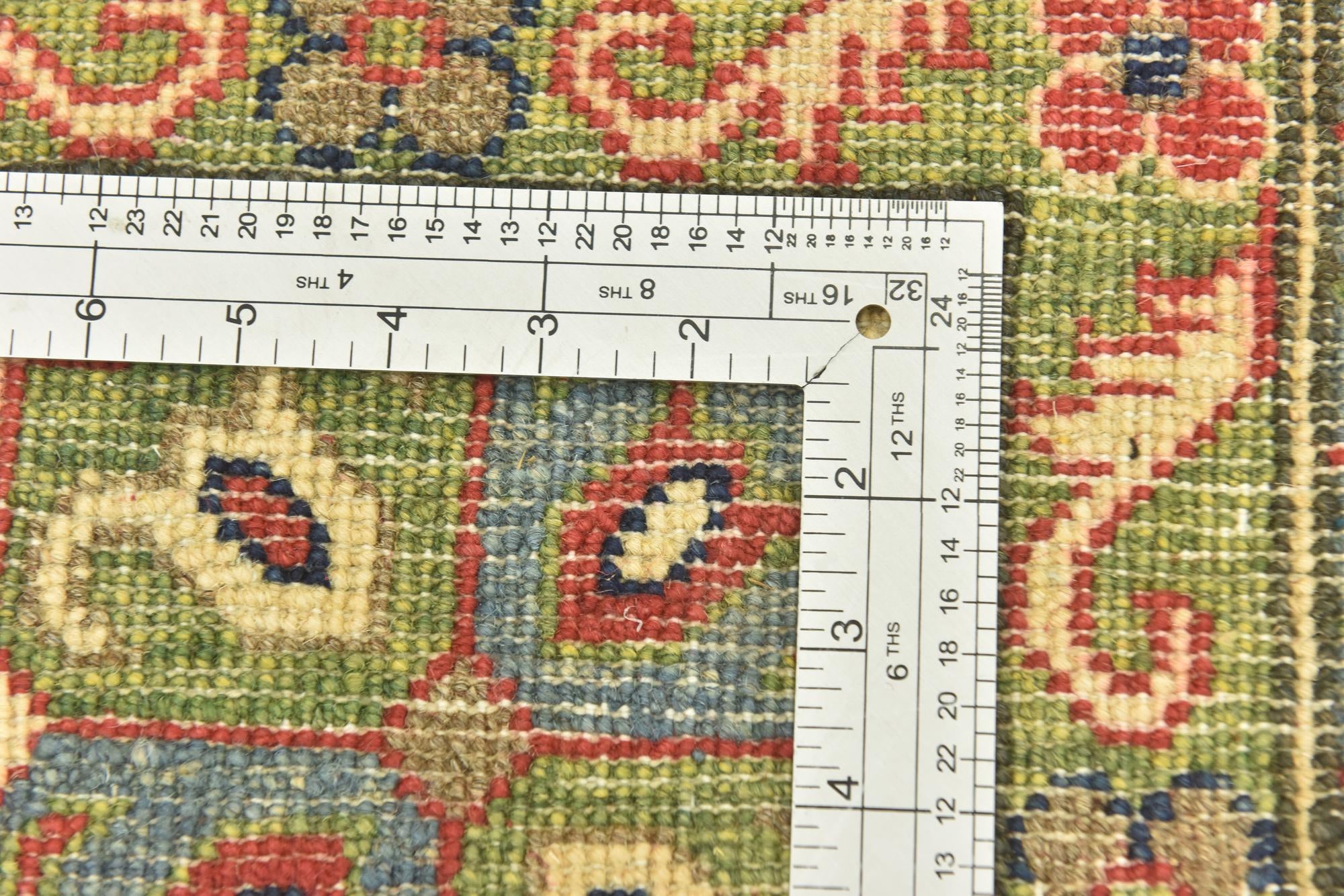 5' 7 x 7' 8 Hand Knotted Kazak Rug