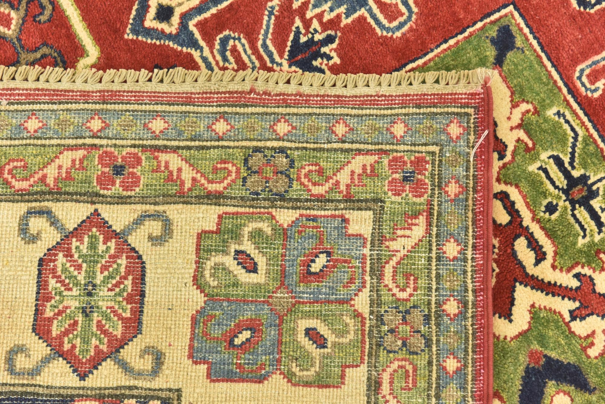 5' 7 x 7' 8 Hand Knotted Kazak Rug