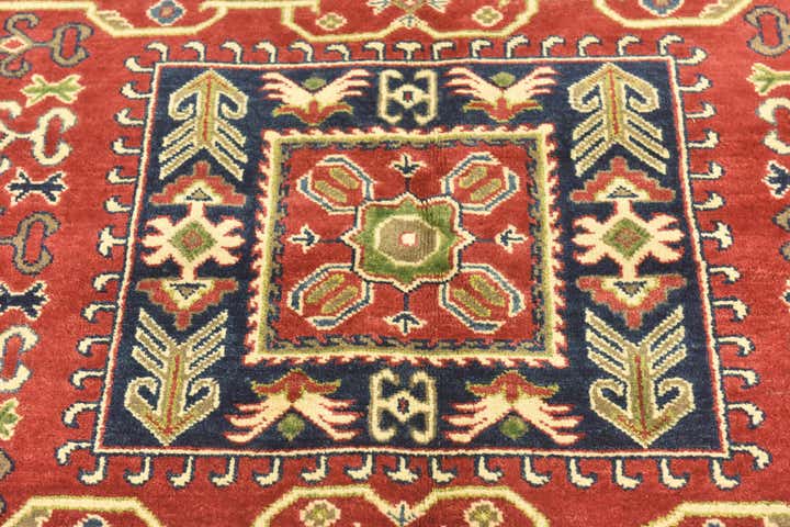 5' 7 x 7' 8 Hand Knotted Kazak Rug