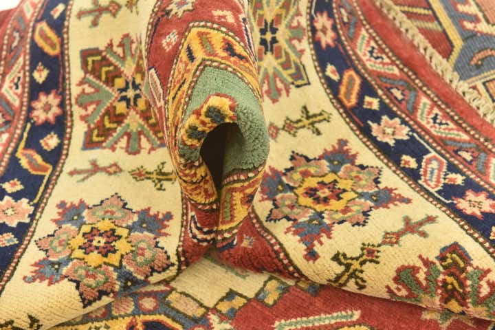 6' 7 x 9' 5 Hand Knotted Kazak Rug