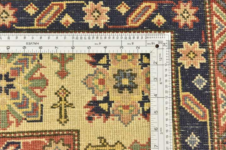 6' 7 x 9' 5 Hand Knotted Kazak Rug