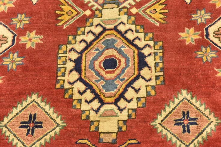 Detail image of 6' 7 x 9' 5 Hand Knotted Kazak Rug