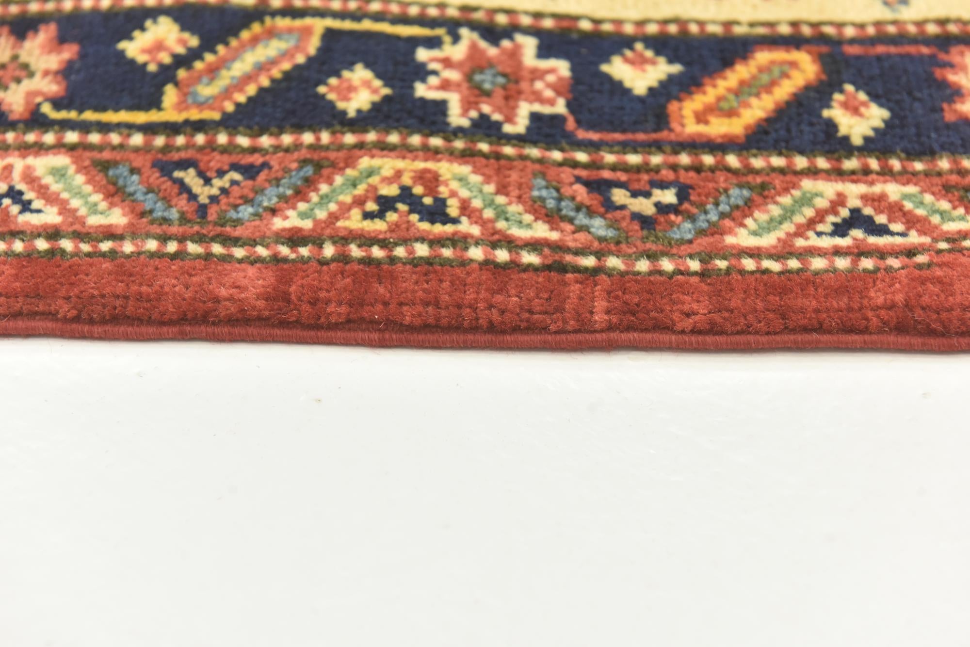 6' 7 x 9' 5 Hand Knotted Kazak Rug