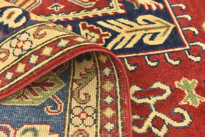 5' 7 x 7' 8 Hand Knotted Kazak Rug