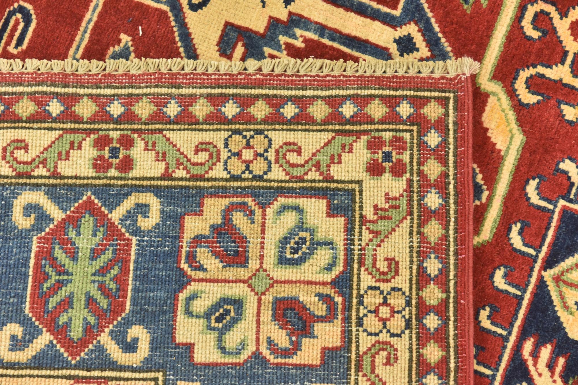 5' 7 x 7' 8 Hand Knotted Kazak Rug