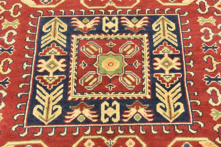 5' 7 x 7' 8 Hand Knotted Kazak Rug