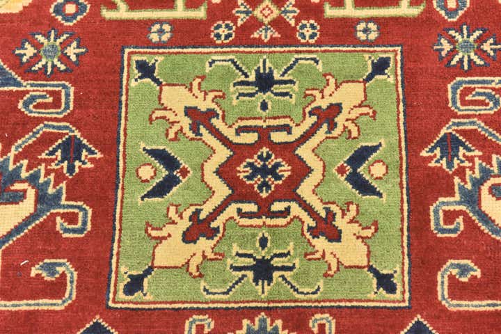 5' 7 x 7' 8 Hand Knotted Kazak Rug