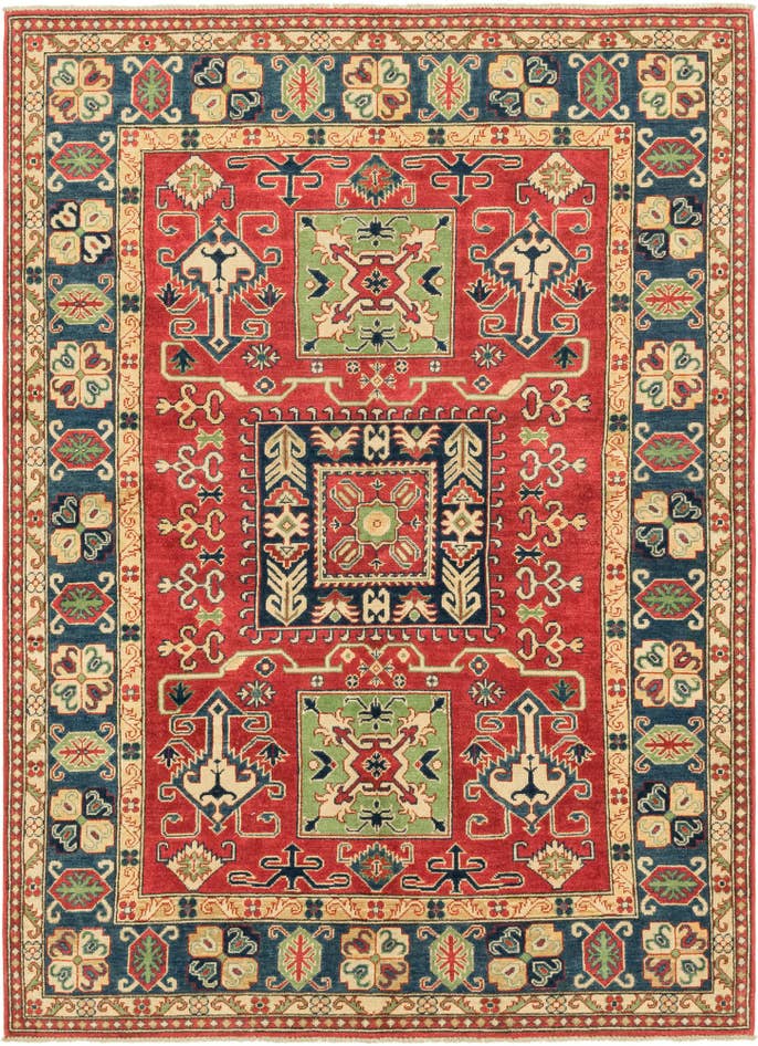 Detail image of 5' 7 x 7' 8 Hand Knotted Kazak Rug