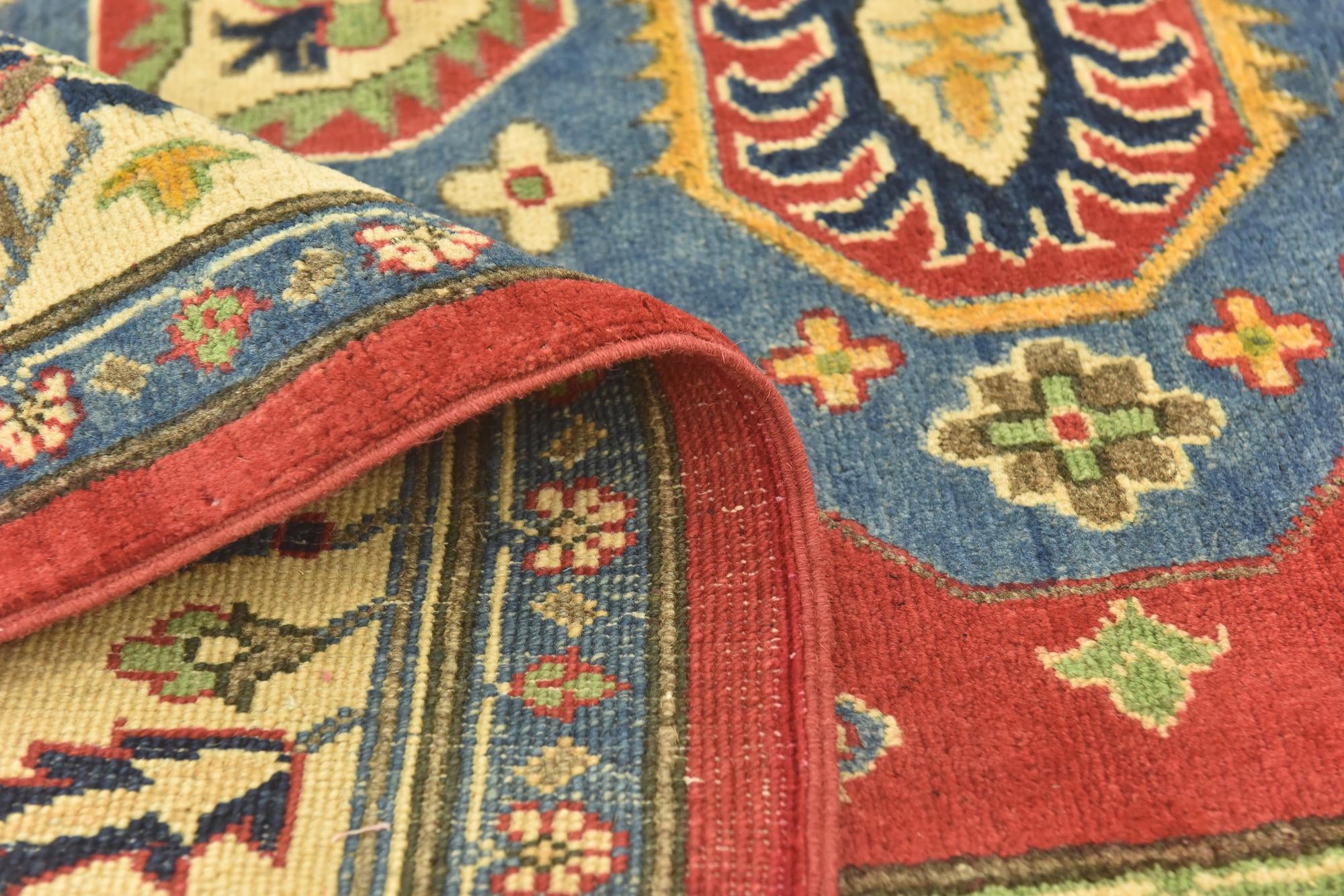 6' 8 x 9' 6 Hand Knotted Kazak Rug