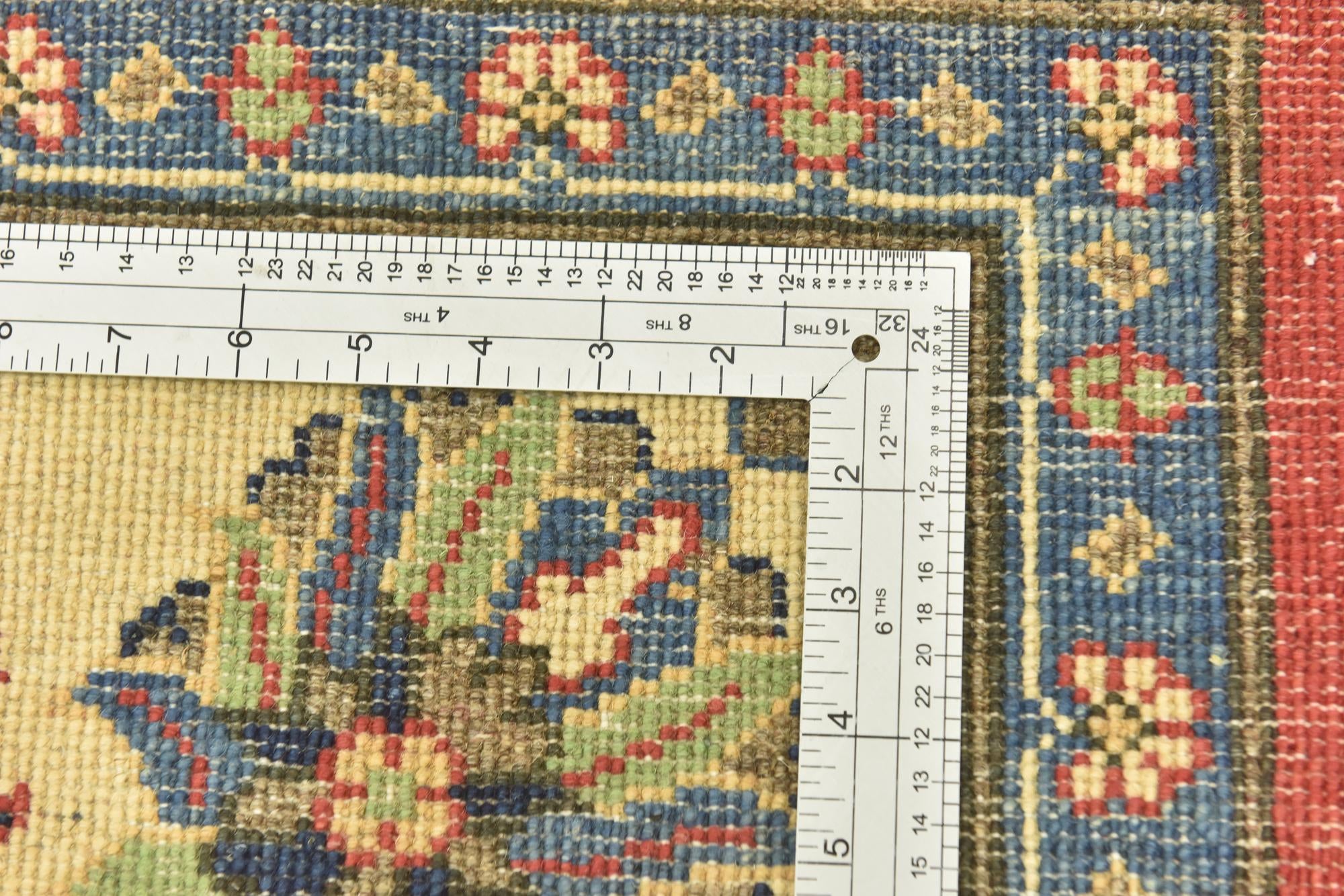 6' 8 x 9' 6 Hand Knotted Kazak Rug