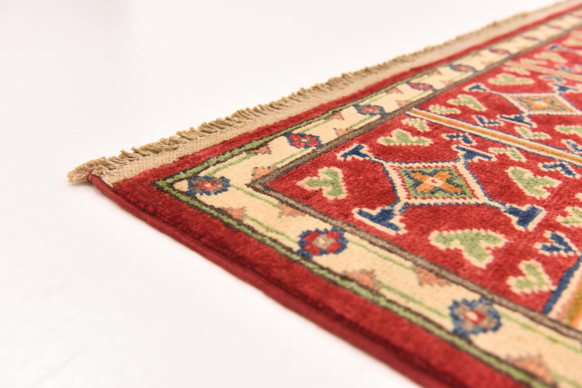 5' 7 x 7' 10 Hand Knotted Kazak Rug