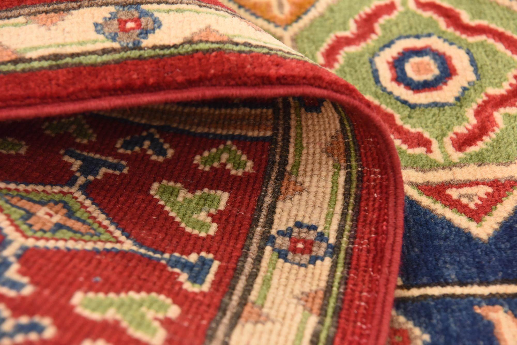 5' 7 x 7' 10 Hand Knotted Kazak Rug