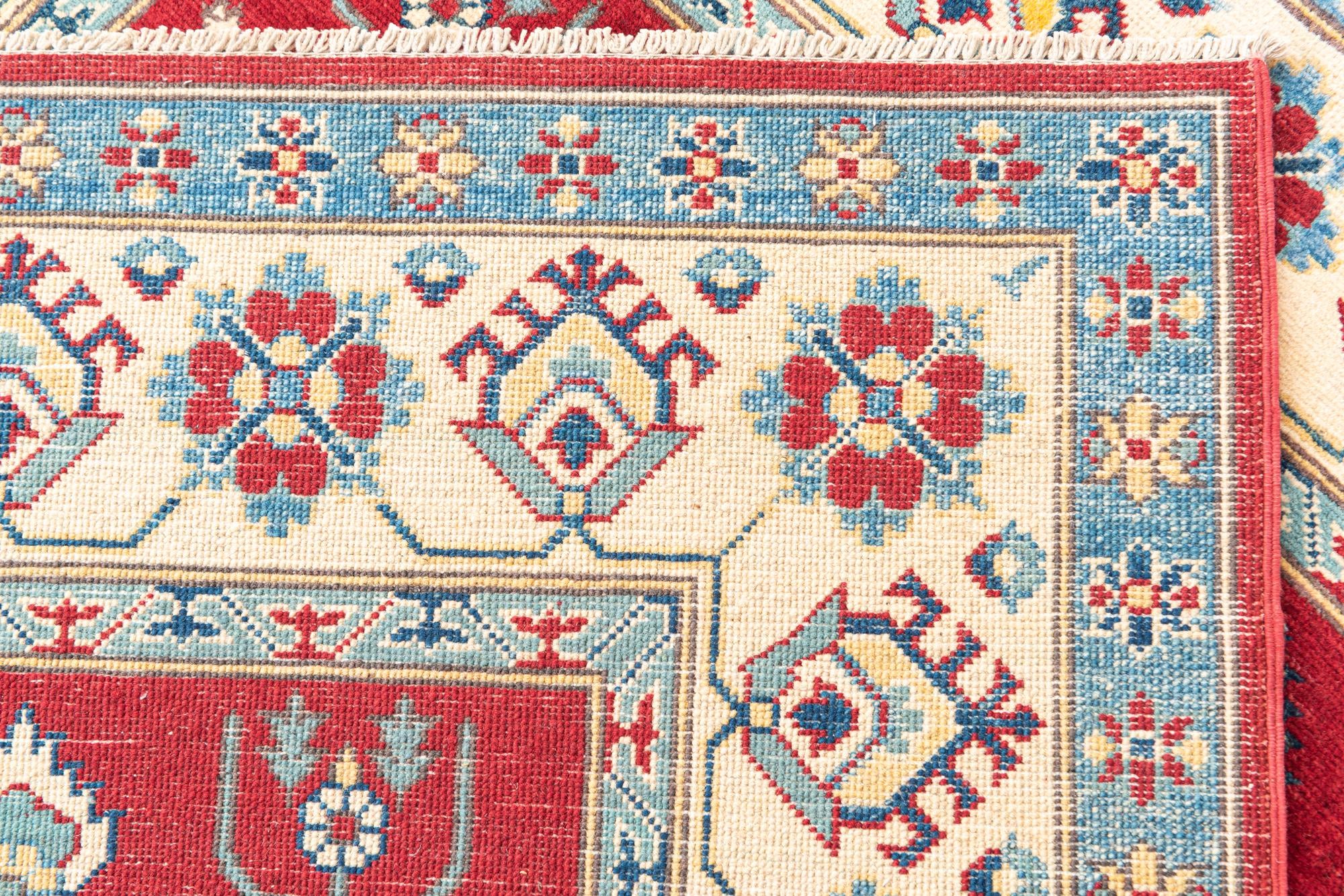 5' x 6' 9 Hand Knotted Kazak Rug