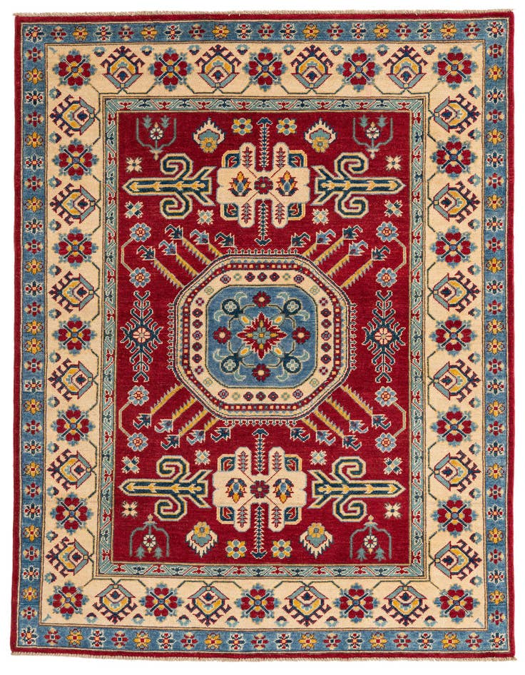Detail image of 5' x 6' 9 Hand Knotted Kazak Rug