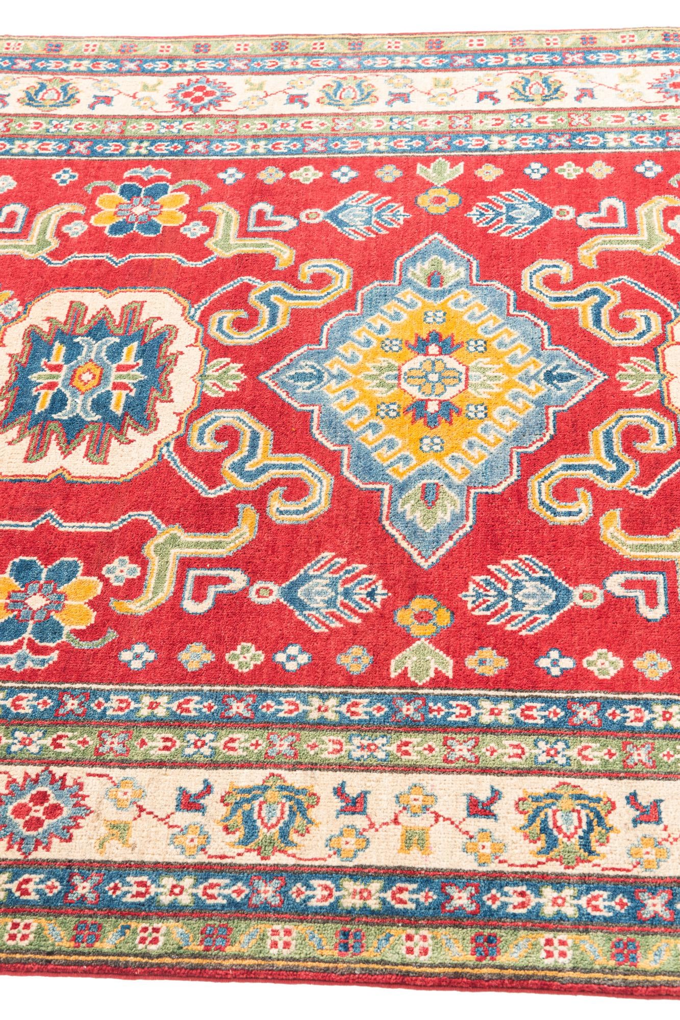 5' x 6' 6 Hand Knotted Kazak Rug