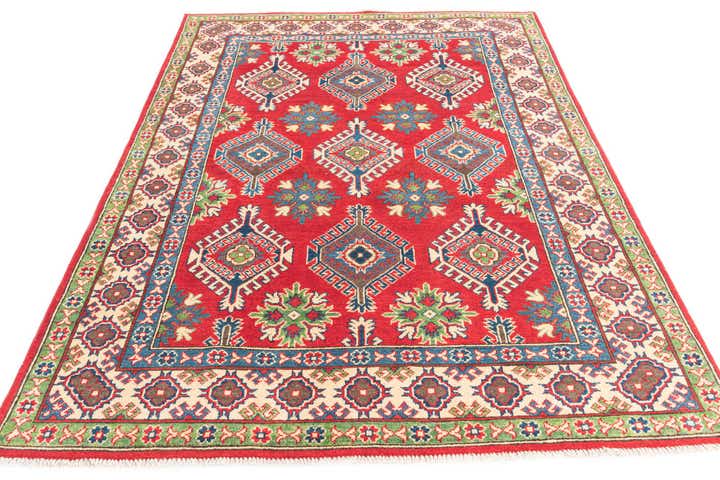 5' 1 x 7' Hand Knotted Kazak Rug