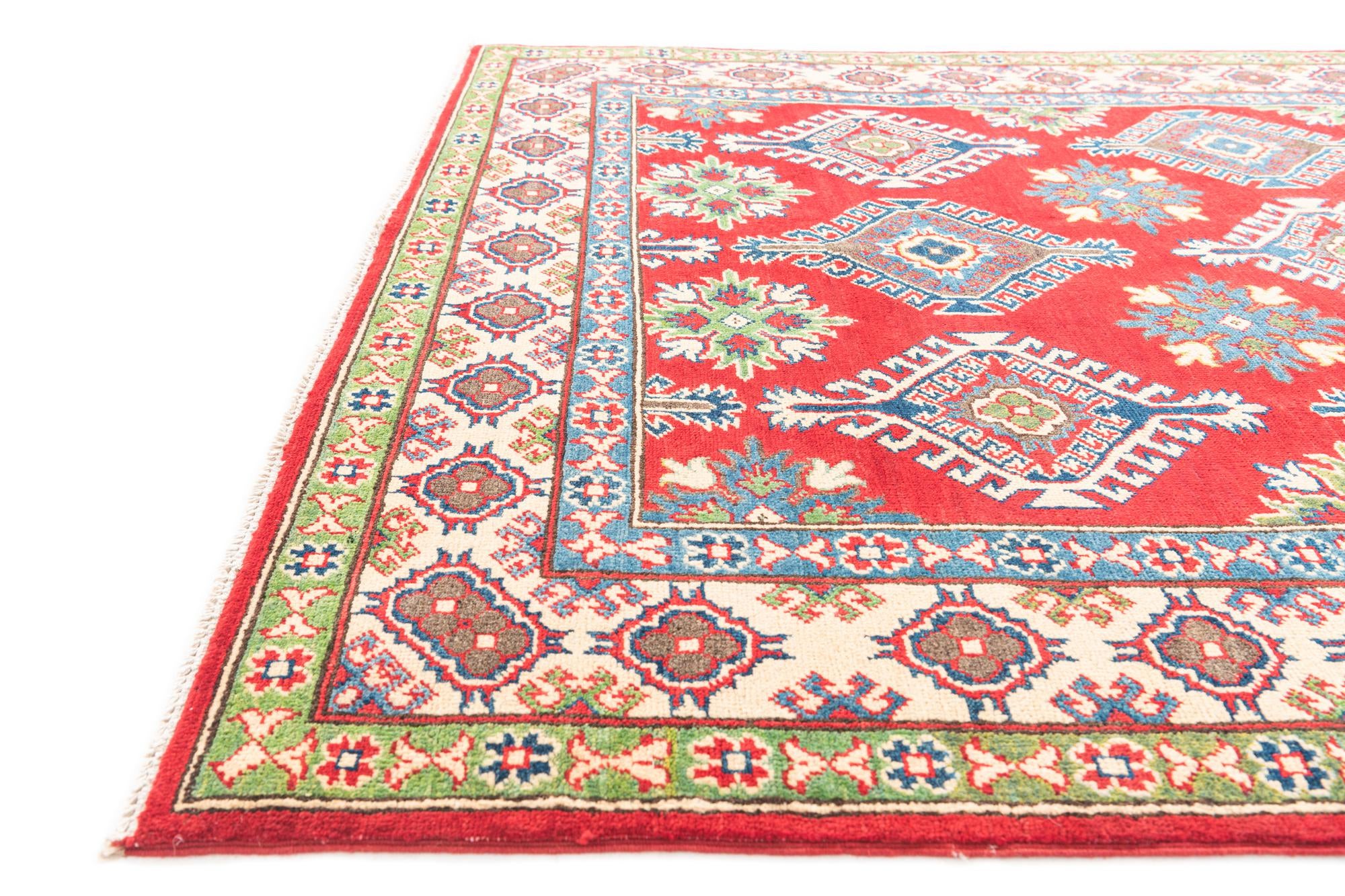 5' 1 x 7' Hand Knotted Kazak Rug