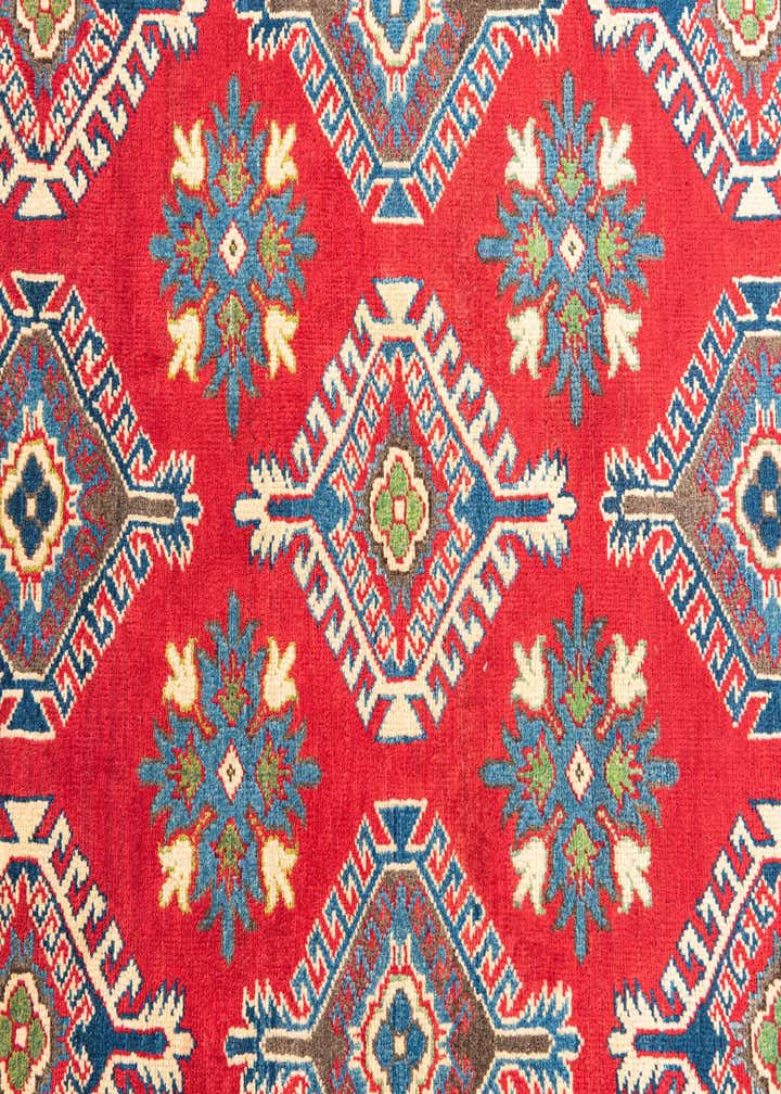 5' 1 x 7' Hand Knotted Kazak Rug