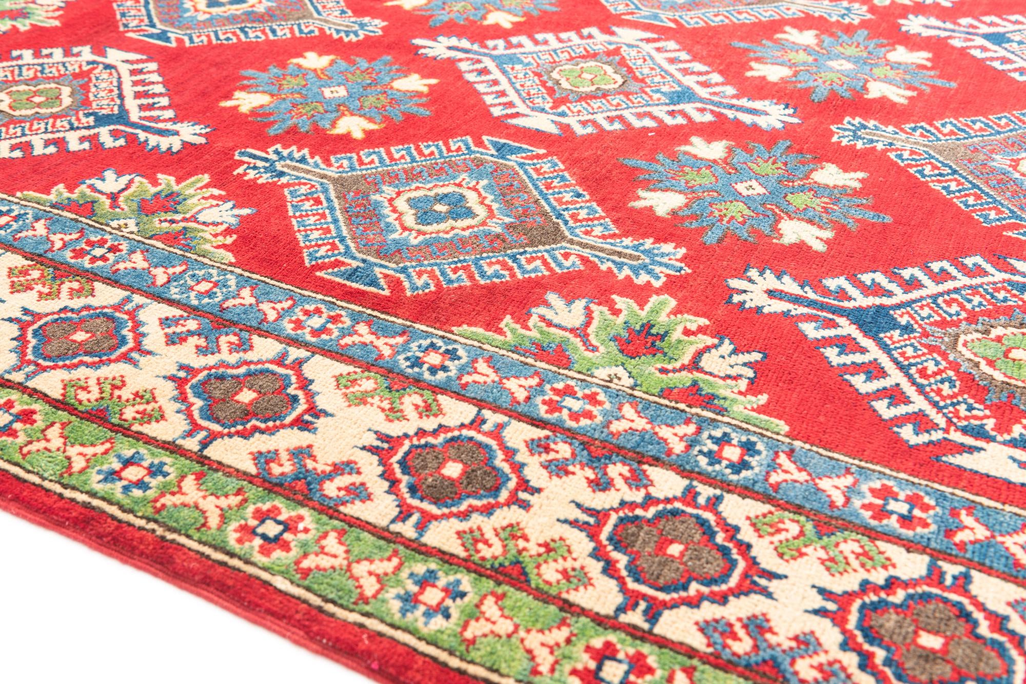 5' 1 x 7' Hand Knotted Kazak Rug