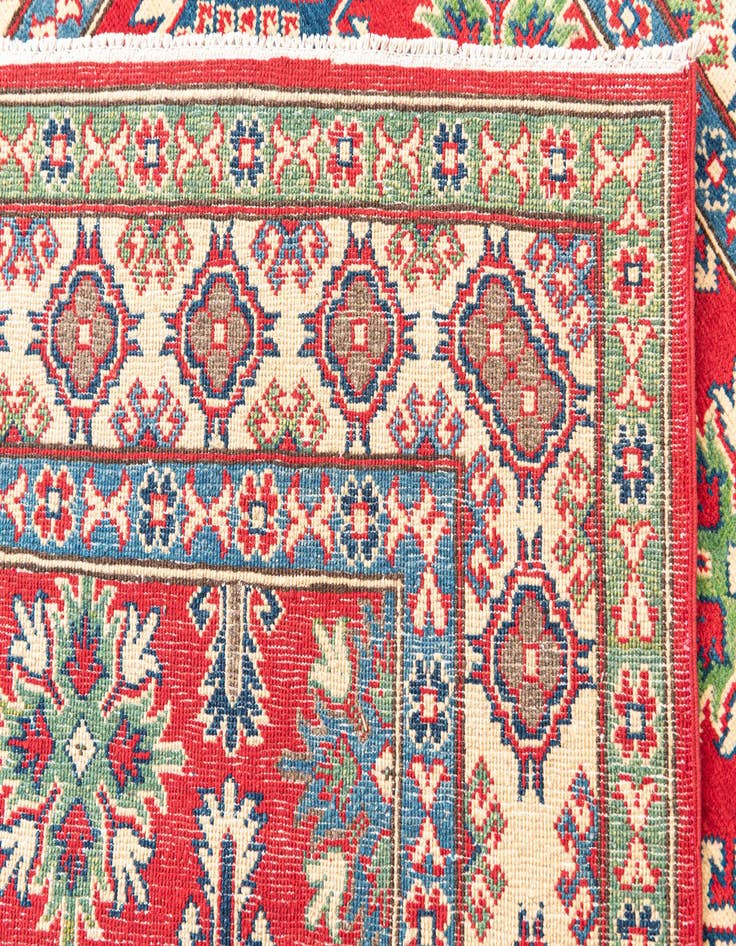 Detail image of 5' 1 x 7'  Hand Knotted Kazak Rug