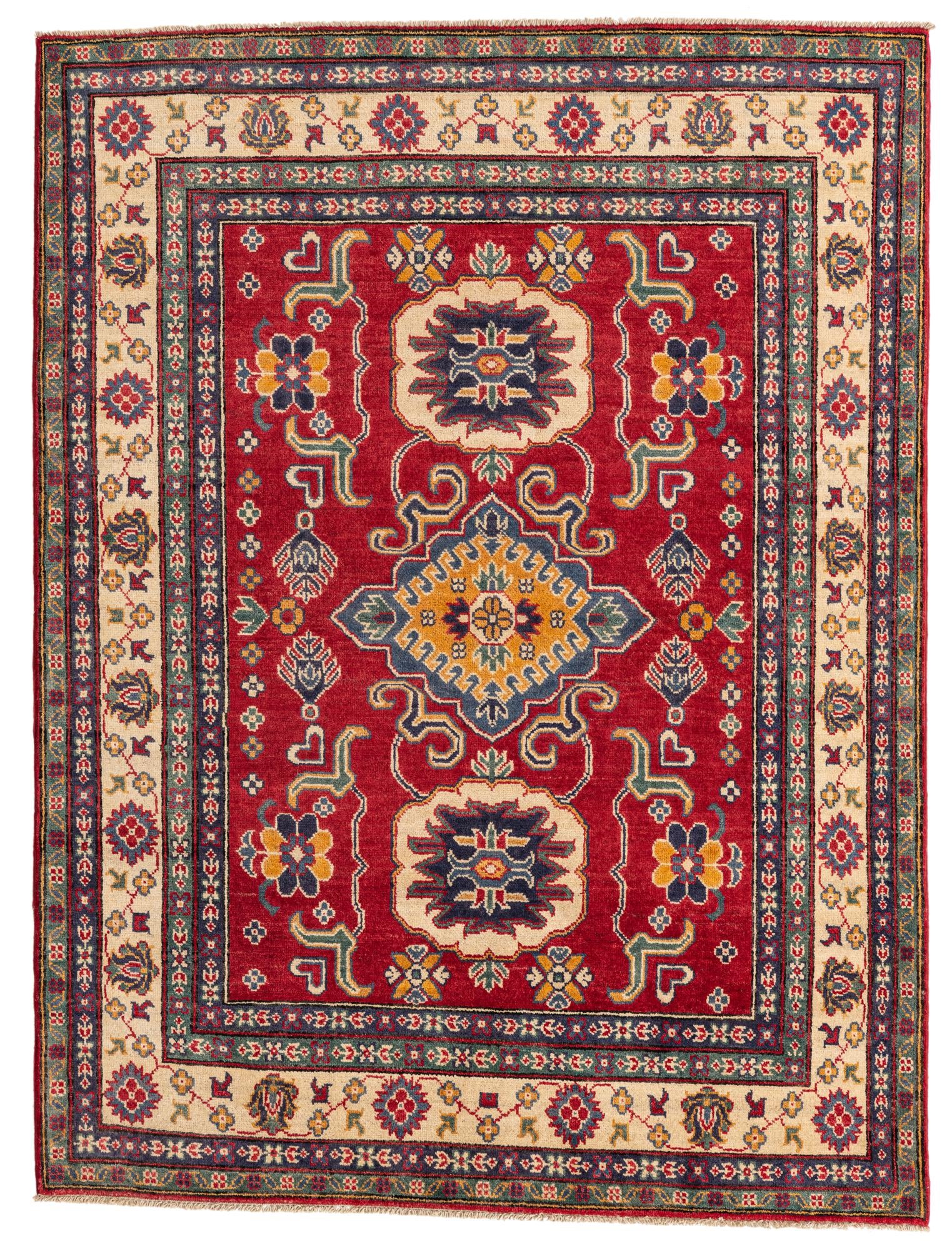 5' x 6' 8 Hand Knotted Kazak Rug