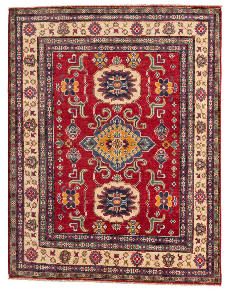 Detail image of 5' x 6' 8 Hand Knotted Kazak Rug