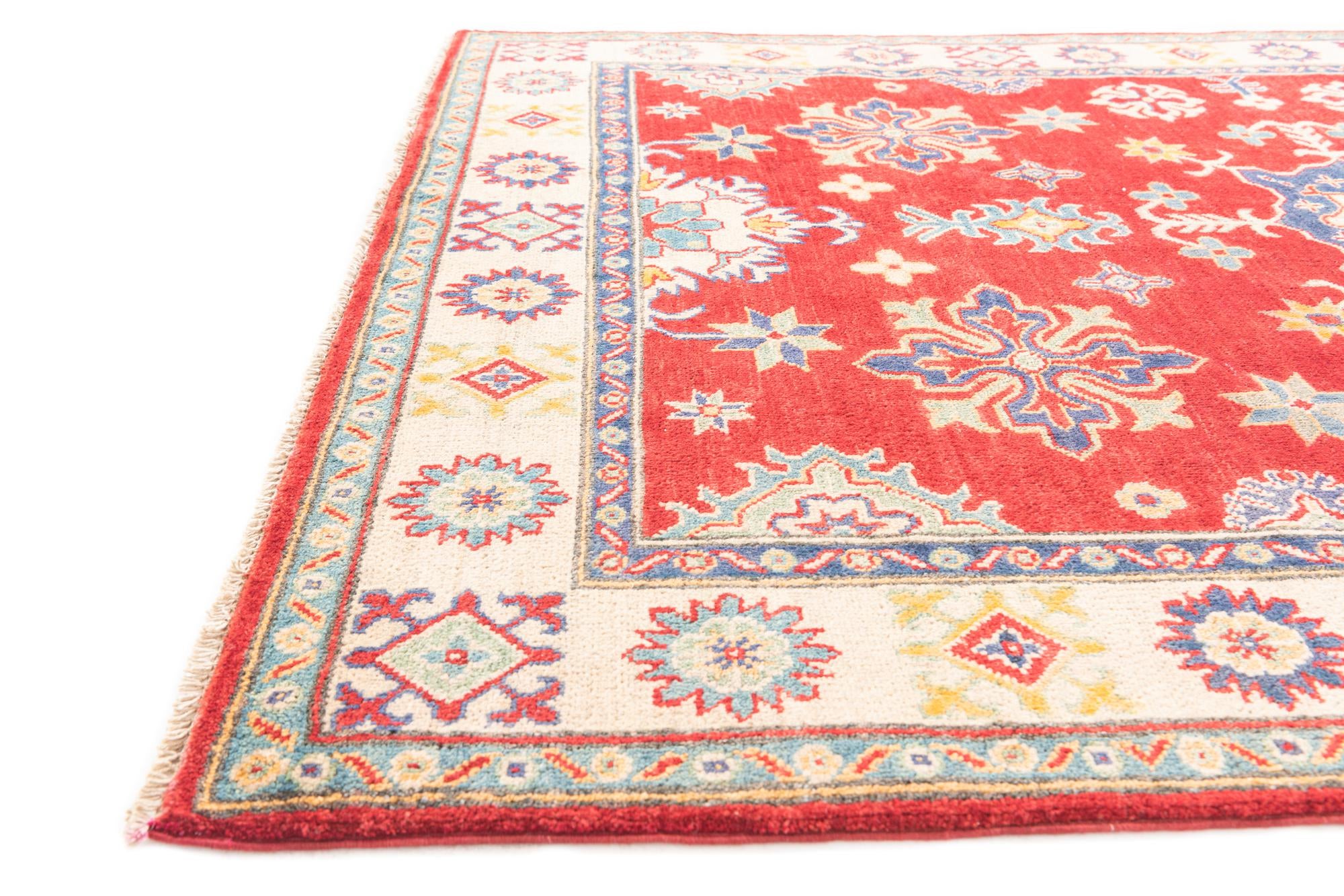 5' x 7' Hand Knotted Kazak Rug