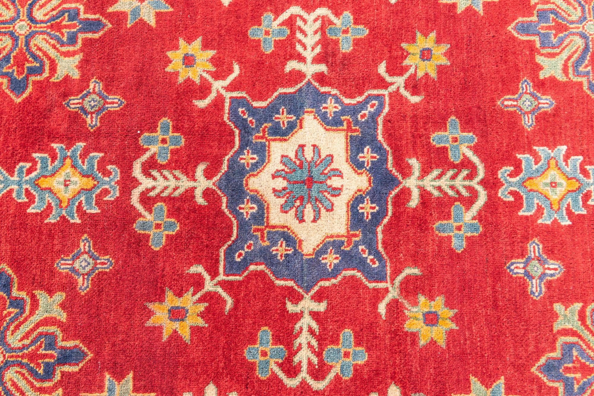 5' x 7' Hand Knotted Kazak Rug
