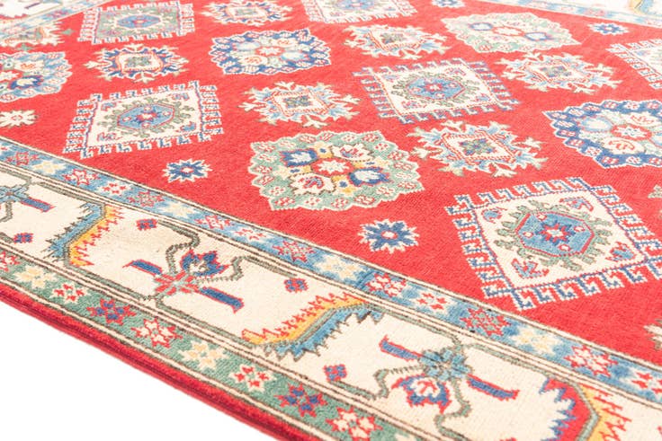 Detail image of 4' 10 x 7' Hand Knotted Kazak Rug