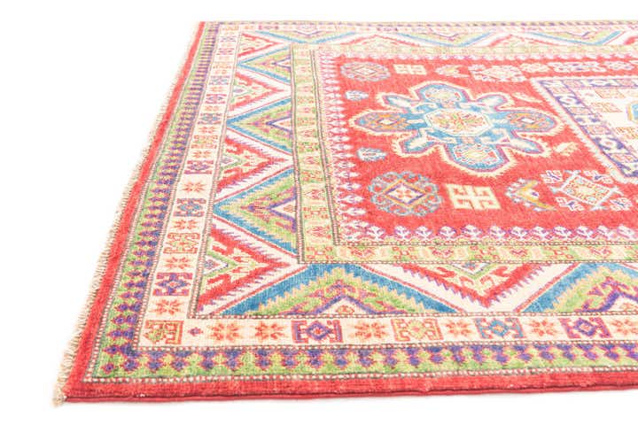 4' 10 x 7' 1 Hand Knotted Kazak Rug