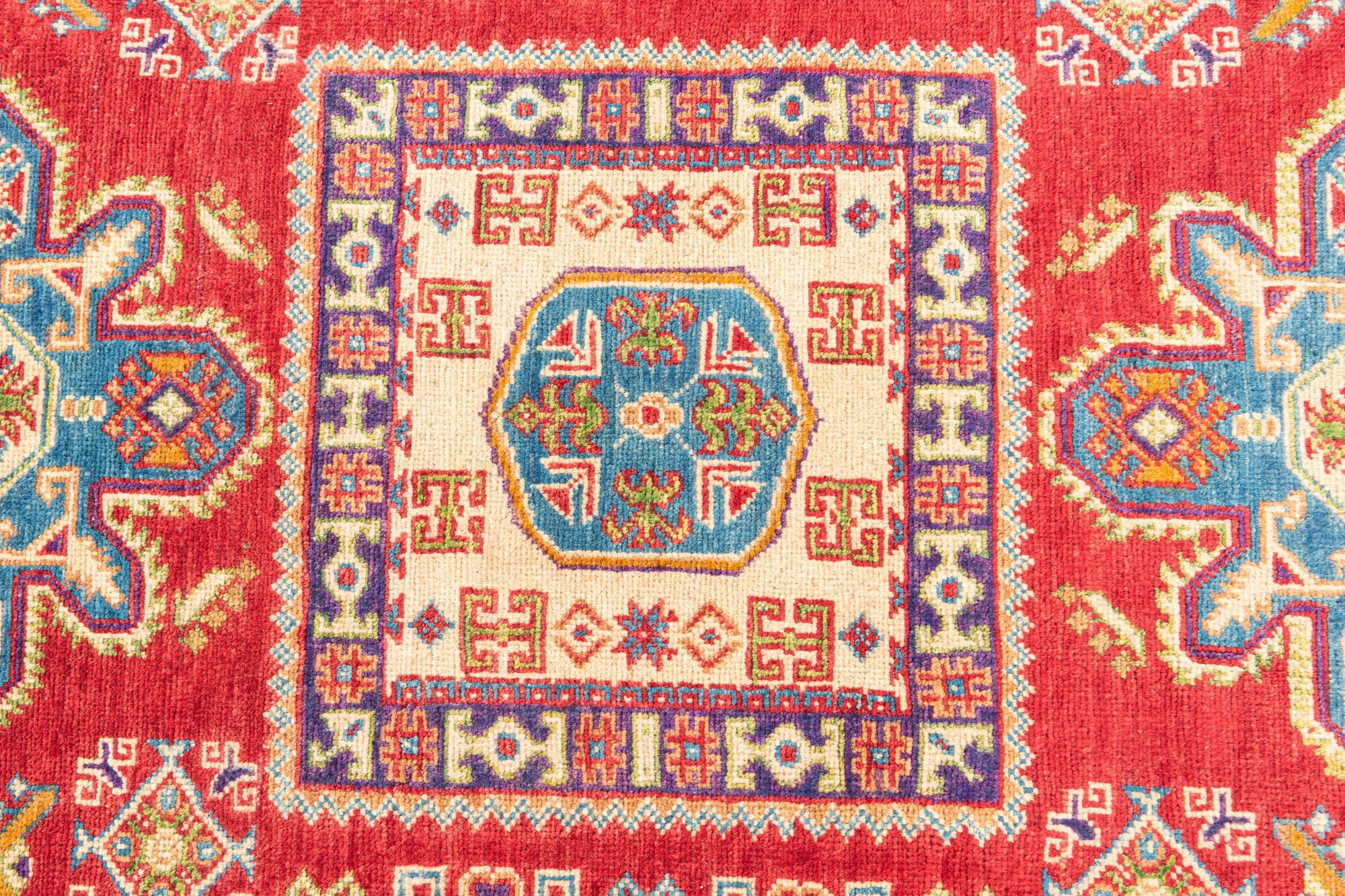 4' 10 x 7' 1 Hand Knotted Kazak Rug