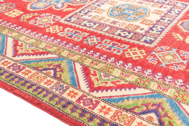 4' 10 x 7' 1 Hand Knotted Kazak Rug