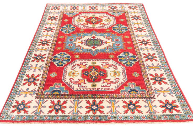 Detail image of 4' 10 x 6' 8 Hand Knotted Kazak Rug