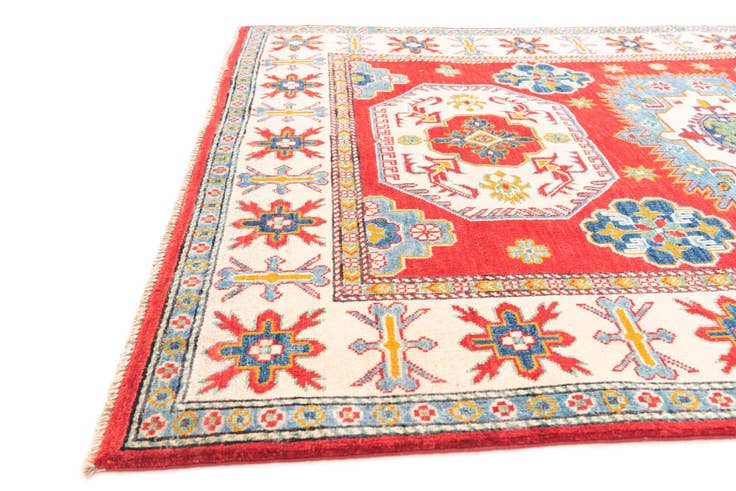 Detail image of 4' 10 x 6' 8 Hand Knotted Kazak Rug