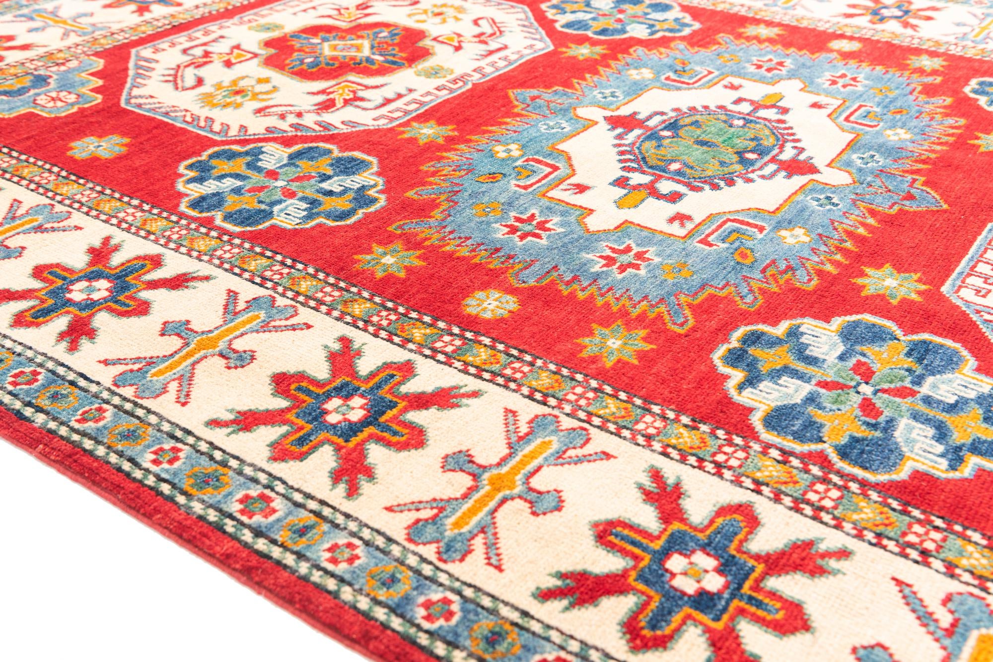 4' 10 x 6' 8 Hand Knotted Kazak Rug